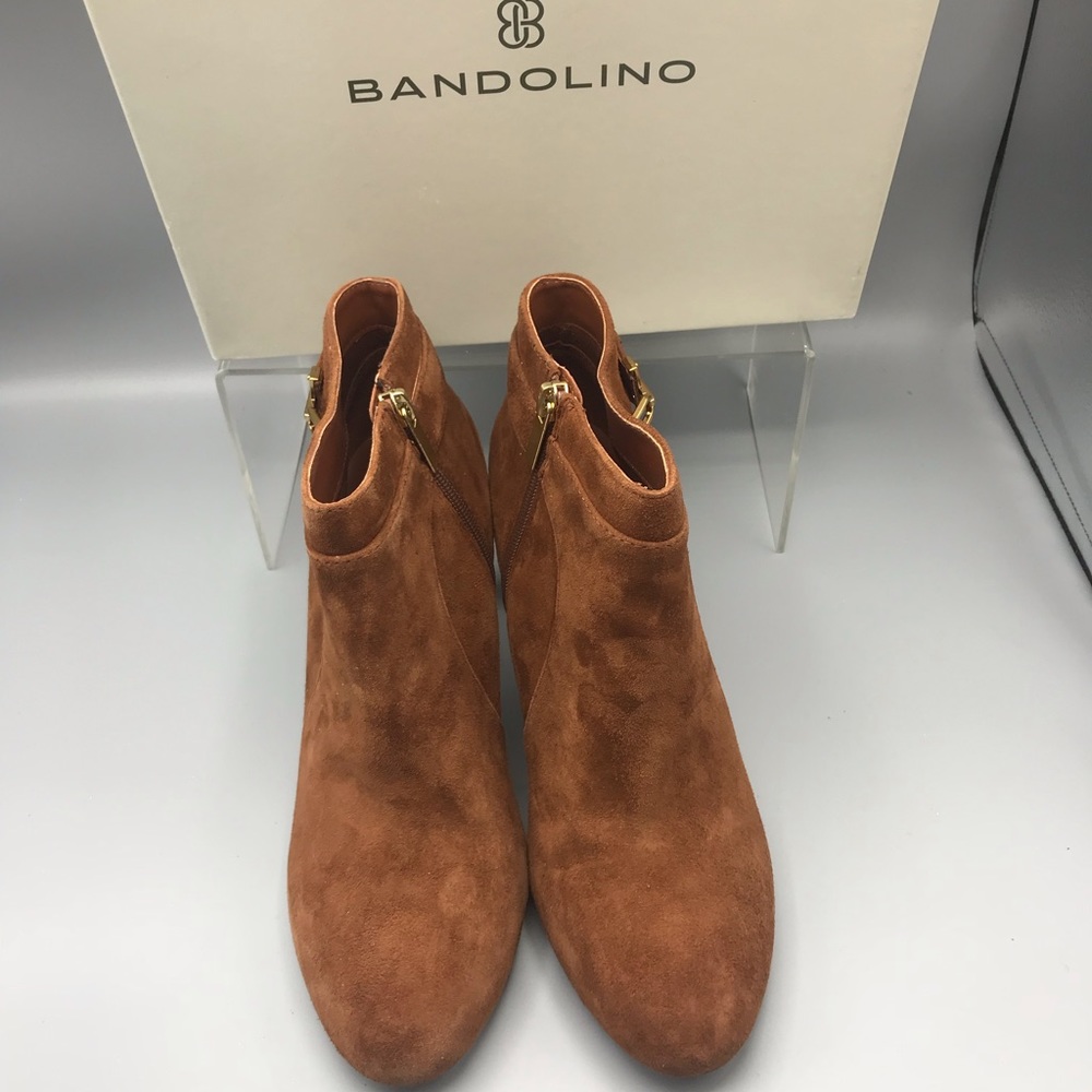 Bandolino Suede Leather size Zipper Boot 10 - Picture 2 of 8